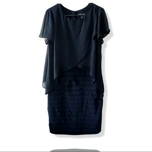 🔴 OVER 50% OFF!!! Connected Apparel Black Knee-Length Dress